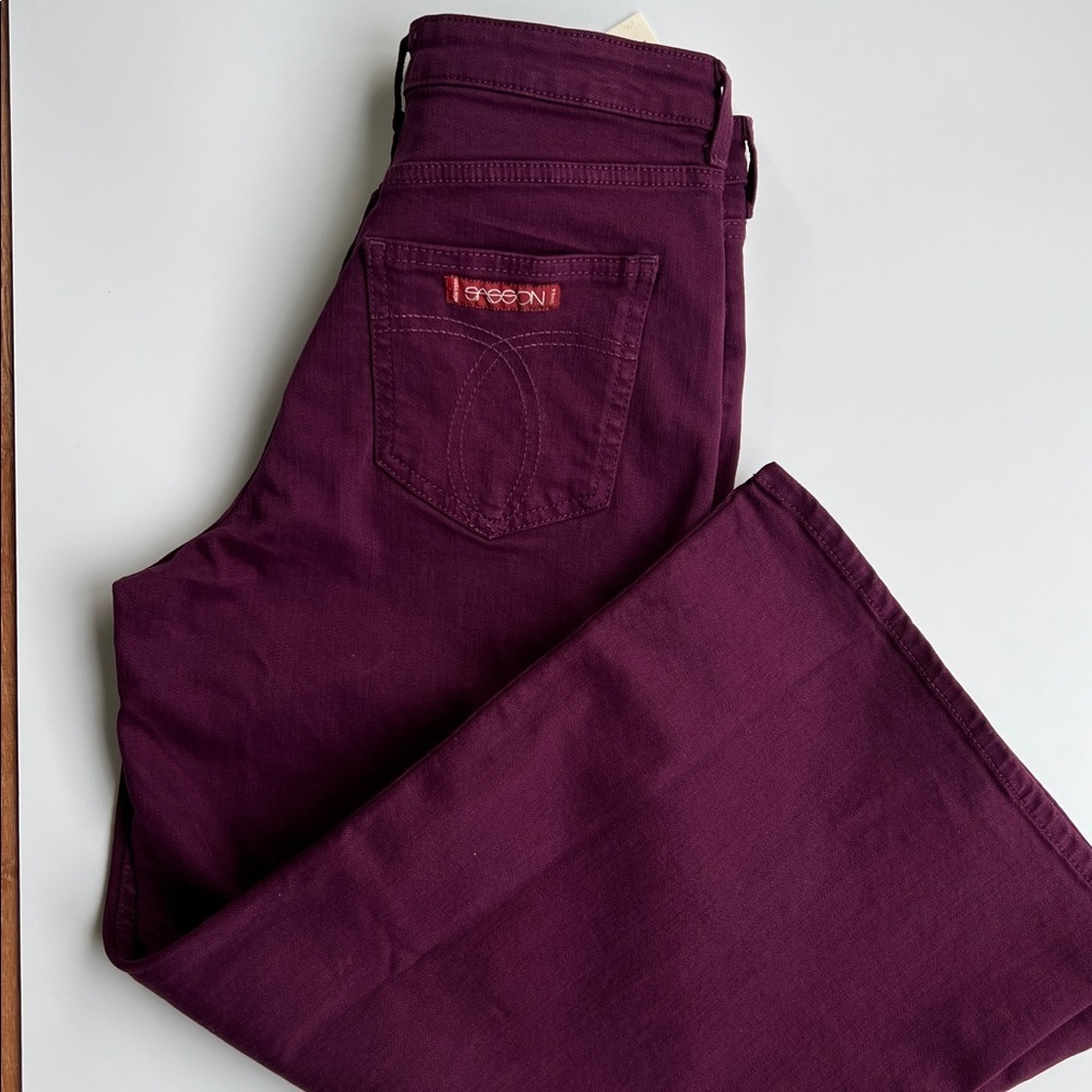 Johnny Was Purple Mademoiselle Wide Leg Jean Size 28 - Picture 4 of 15
